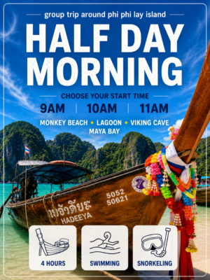 half-day-morning-maya-beach- phi-phi-island